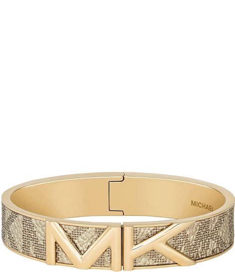 michael kors gold bangle logo|michael kors adjustable bracelet.